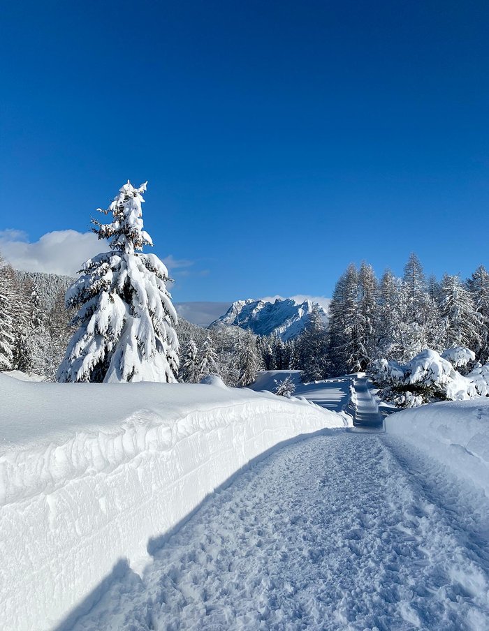 Winter hiking and snowshoeing